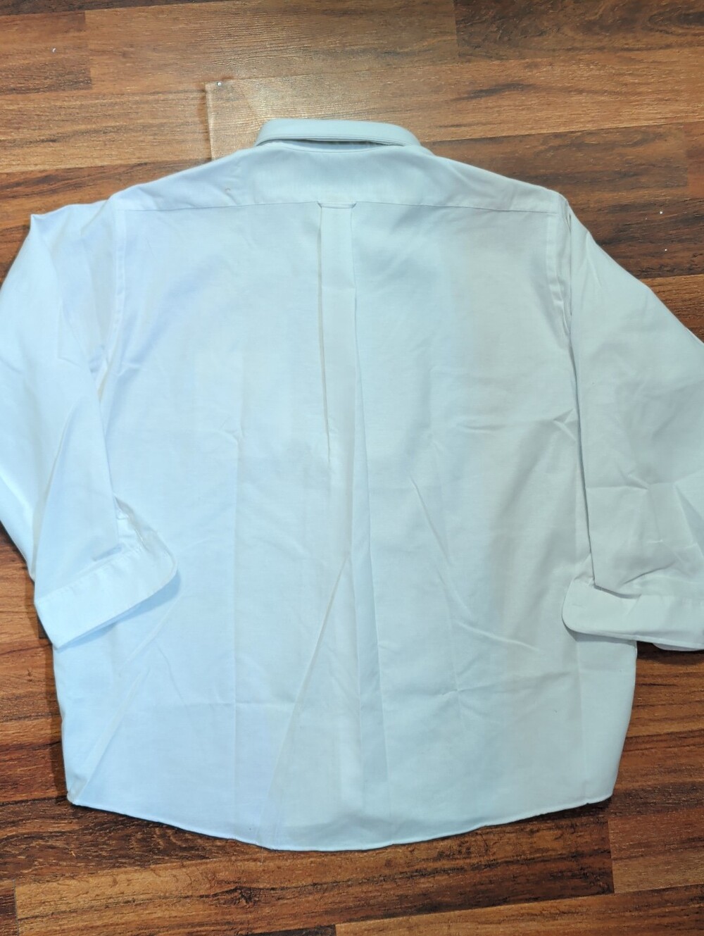 Classic White Button-Down Men’s Shirt - Alexander Lloyd Big Man 19 34/35 - Picture 3 of 4